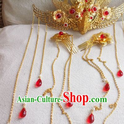 Chinese Ancient Style Handmade Fairy Princess Hair Jewelry Set
