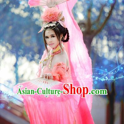 Chinese Ancient Tang Dynasty Style Silk Dancing Fans