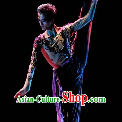 Chinese Classical Dancing Dance Costumes Complete Set for Men