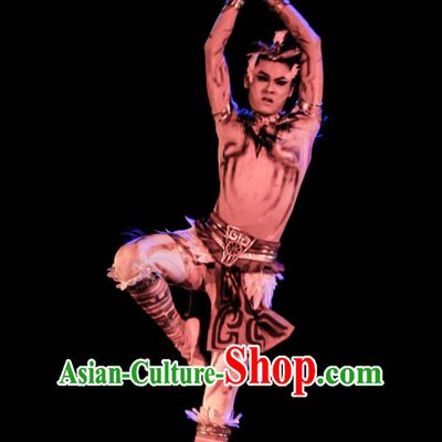 Chinese Classical Dancing Dance Costumes Complete Set for Men