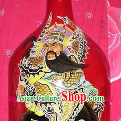 Chinese Hand Painted Du Huo Ma Shao Hanging Mask Arts