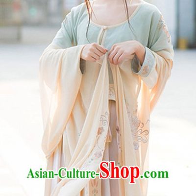 Traditional Chinese Ancient Dynasty Hanfu Suits Clothes Dresses Skirt and Hair Jewelry Complete Set for Women