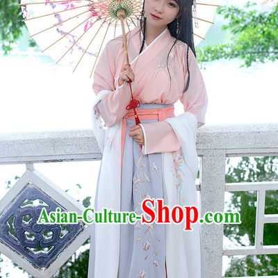 Hanfu Clothing Custom Traditional Chinese Hanfu Dreses Han Clothing Hanzhuang Historical Dress and Accessories Complete Set