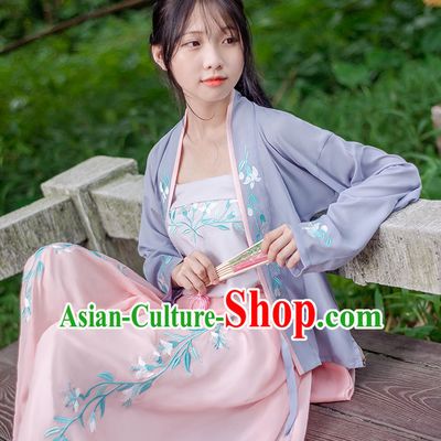 Hanfu Clothing Custom Traditional Chinese Hanfu Dreses Han Clothing Hanzhuang Historical Dress and Accessories Complete Set