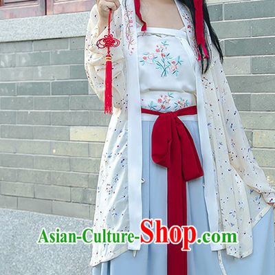 Hanfu Clothing Custom Traditional Chinese Hanfu Dreses Han Clothing Hanzhuang Historical Dress and Accessories Complete Set