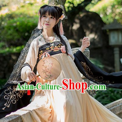 Hanfu Clothing Custom Traditional Chinese Hanfu Dreses Han Clothing Hanzhuang Historical Dress and Accessories Complete Set