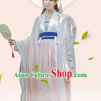 Hanfu Clothing Custom Traditional Chinese Hanfu Dreses Han Clothing Hanzhuang Historical Dress and Accessories Complete Set