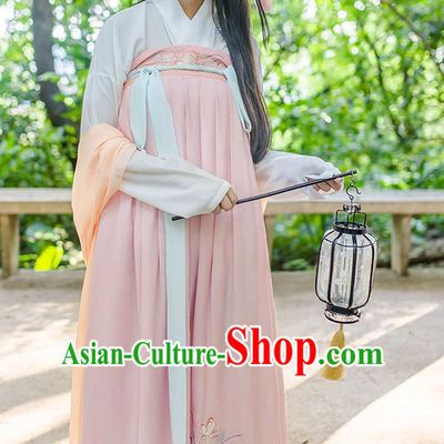 Hanfu Clothing Custom Traditional Chinese Hanfu Dreses Han Clothing Hanzhuang Historical Dress and Accessories Complete Set