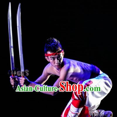 Ethnic Traditional Dance Costume Folk Dancing Costumes Traditional Chinese Dance Costumes Asian Dance Costumes Complete Set for Men
