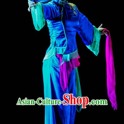 Chinese Classical Dance Costume Folk Dancing Costumes Traditional Chinese Dance Costumes Asian Dance Costumes Complete Set for Women