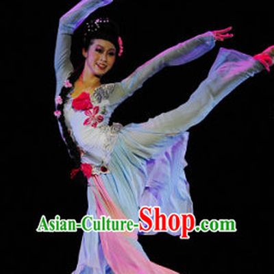 Chinese Classical Dance Costume Folk Dancing Costumes Traditional Chinese Dance Costumes Asian Dance Costumes Complete Set for Women