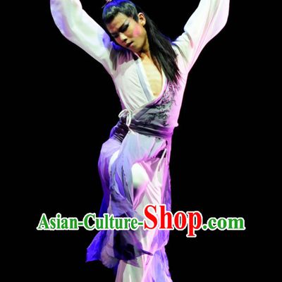 Chinese Classical Dance Costume Folk Dancing Costumes Traditional Chinese Dance Costumes Asian Dance Costumes Complete Set for Men