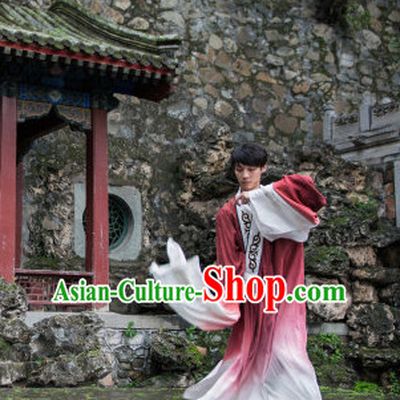 Chinese Classic Water Sleeves Dance Costume Folk Dancing Costumes Traditional Chinese Dance Costumes Asian Dancewear Complete Set for Men Boys
