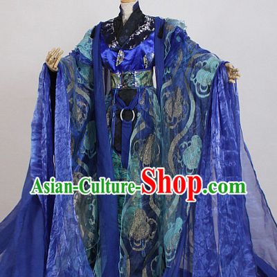 Ancient Chinese Style Emperor King Garment Costumes Clothing for Men Boys