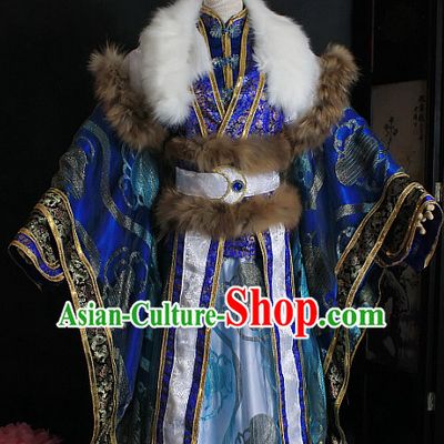 Ancient Chinese Style Emperor King Cosplay Garment Costumes Clothing for Men Boys