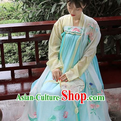 Hanfu Clothing Custom Traditional Chinese Hanfu Dreses Han Clothing Hanzhuang Historical Dress and Accessories Complete Set
