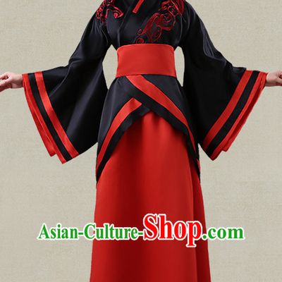 Hanfu Clothing Custom Traditional Han Dynasty Chinese Hanfu Dreses Han Clothing Hanzhuang Historical Dress and Accessories Complete Set