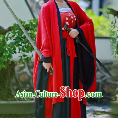 Han Dynasty Women Han Fu_Hanfu Clothing Hanzhuang Historical Dress Historical Clothing and Accessories Complete Set for Women