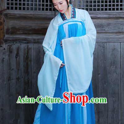 Tang Dynasty Women Han Fu_Hanfu Clothing Hanzhuang Historical Dress Historical Clothing and Accessories Complete Set for Women