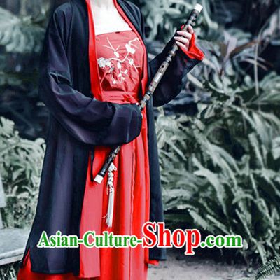 Han Dynasty Women Han Fu_Hanfu Clothing Hanzhuang Historical Dress Historical Clothing and Accessories Complete Set for Women