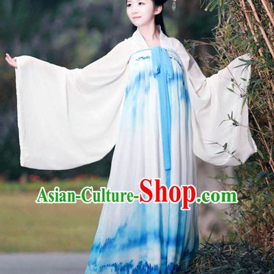 Ancient Asian Dynasty Women Han Fu_Hanfu Clothing Hanzhuang Historical Dress Historical Clothing and Accessories Complete Set for Women