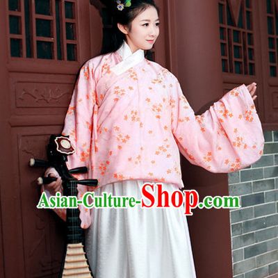 Ancient Asian Dynasty Women Han Fu_Hanfu Clothing Hanzhuang Historical Dress Historical Clothing and Accessories Complete Set for Women