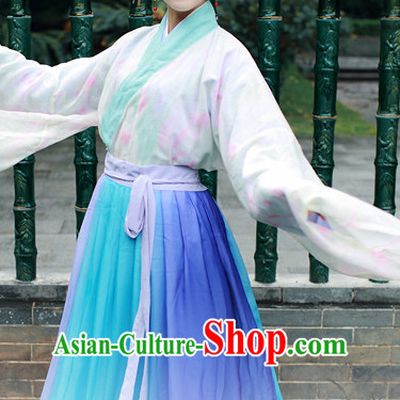Women Han Fu_Hanfu Clothing Hanzhuang Historical Dress Historical Clothing and Accessories Complete Set