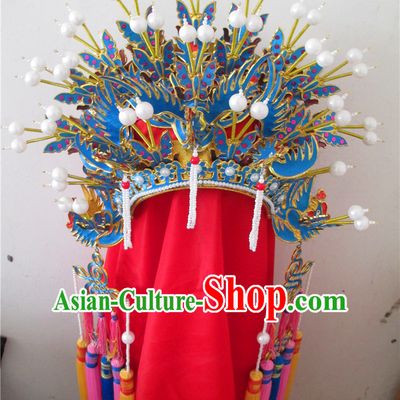 Top Traditional Chinese Opera Phoenix Coronet Hair Accessories Props for Adults and Children