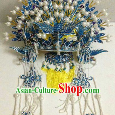 Top Traditional Chinese Opera Phoenix Coronet Hair Accessories Props for Adults and Children