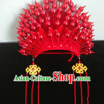 Top Traditional Chinese Opera Phoenix Coronet Hair Accessories Props for Adults and Children