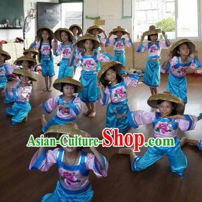 Traditional Chinese Dance Bamboo Hat for Kids