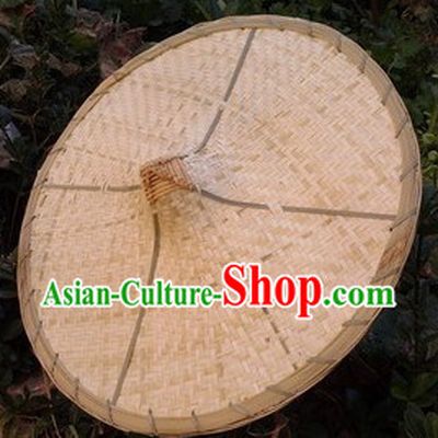 Original Traditional Chinese Dance Bamboo Hat for Adults and Children
