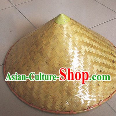 Original Traditional Chinese Dance Bamboo Hat for Adults and Children