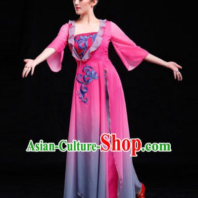 Chinese Classical Gradient Dancing Skirt for Women and Girls