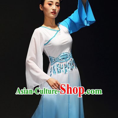 Chinese Classical Gradient Dance Skirt for Women and Girls