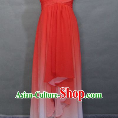 Evening Dress Gradient Dance Skirt for Women and Girls