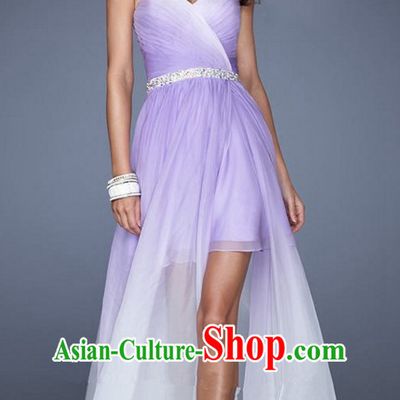 Summer Color Changing Evening Dress Gradient Skirt for Women and Girls