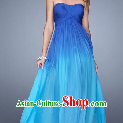 Summer Color Changing Evening Dress Gradient Skirt for Women and Girls