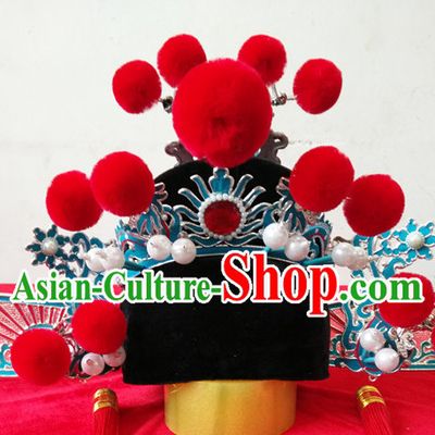 Chinese Opera Peking Opera Famous Operas Beijing Opera Jingju Bridegroom Official Hat Headwear for Men Boys