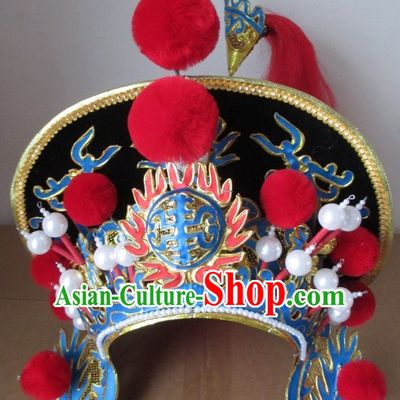 Chinese Opera Peking Opera Famous Operas Beijing Opera Jingju General Hat Headwear