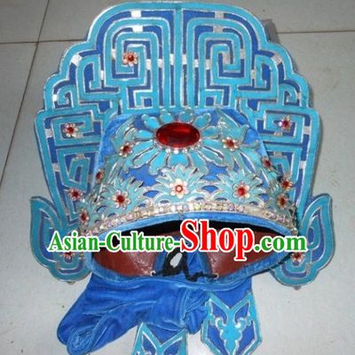Chinese Opera Peking Opera Famous Operas Beijing Opera Jingju Hat Headwear for Men Boys