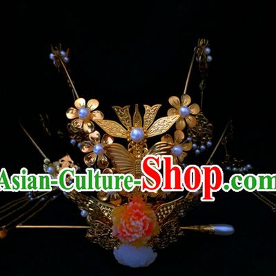 Chinese Ancient Style Empress Headpieces Hair Jewelry for Women