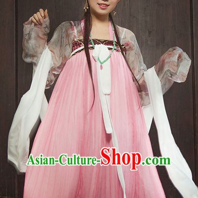 Chinese Traditional Oriental Dress Hanfu Clothing Asian Dresses Fashion Cheongsam Dress China Clothing and Hair Jewelry for Women