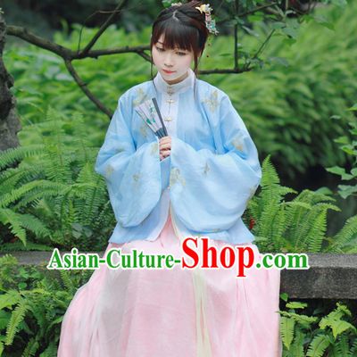 Chinese Traditional Dress Hanfu Costume China Kimono Robe Ancient Chinese Clothing National Costumes Gown Wear for Women Girls