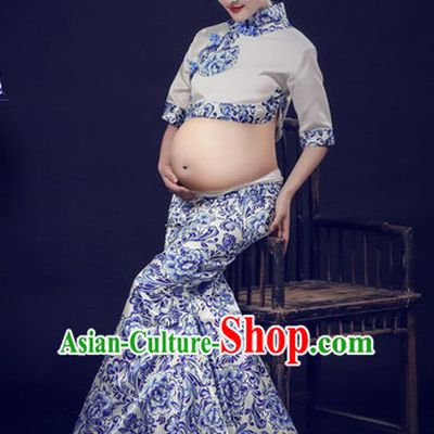 Chinese Traditional Dress Hanfu Costume China Kimono Robe Ancient Chinese Clothing National Costumes Gown Wear and Head Jewelry for Women