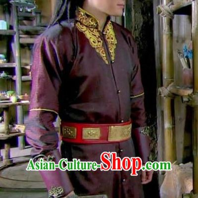 Chinese Traditional Lanling King Dress Hanfu Costume China Kimono Robe Ancient Chinese Clothing National Costumes Gown Wear for Men