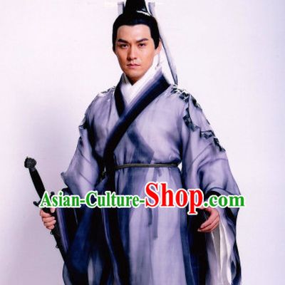 Chinese Traditional Taoist Dress Hanfu Costume China Kimono Robe Ancient Chinese Clothing National Costumes Gown Wear for Men