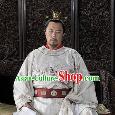 Chinese Traditional Emperor King Dress Hanfu Costume China Kimono Robe Ancient Chinese Clothing National Costumes Gown Wear for Men