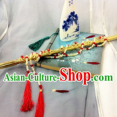 Ancient Chinese Style Handmade Long Tobacco Pipe Stage Props
