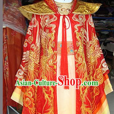 Chinese Traditional Empress Dress Hanfu Costume China Kimono Robe Ancient Chinese Clothing National Costumes Gown Wear and Headwear Complete Set for Women